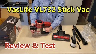 VacLife VL732 Stick Vacuum Unboxing And Testing