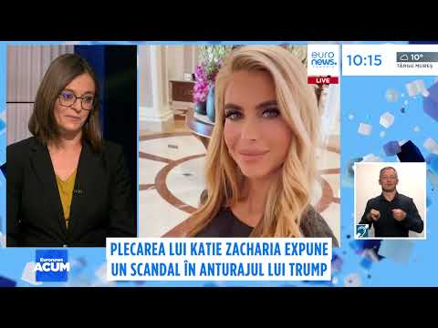 Katie Zacharia, concediată după 5 zile. Plecarea ei expune un scandal în anturajul lui Trump