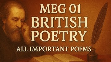 MEG 01 RTC | meg 01 British Poetry | meg 01 important topics | meg 01 important poems  | ignou meg01