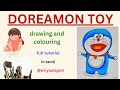 let's draw doreamon toy. drawing and colouring in Tamil.@oviyaulagam.