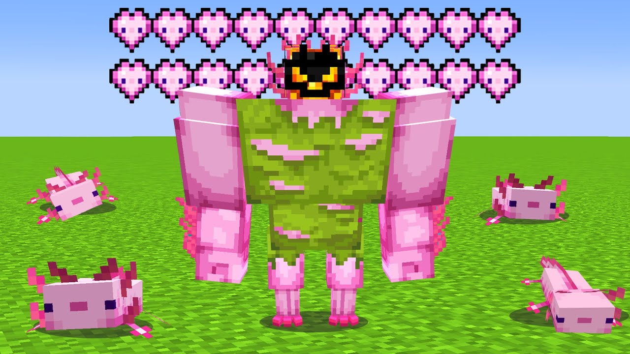 Et Liv Som Axolotl I Minecraft