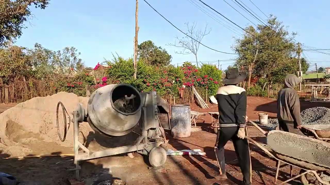 I worked as a construction laborer for the richest man in the village, under the 35°C sun.