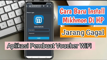 Cara Baru Install Aplikasi Mikhmon Voucher WIFI di HP