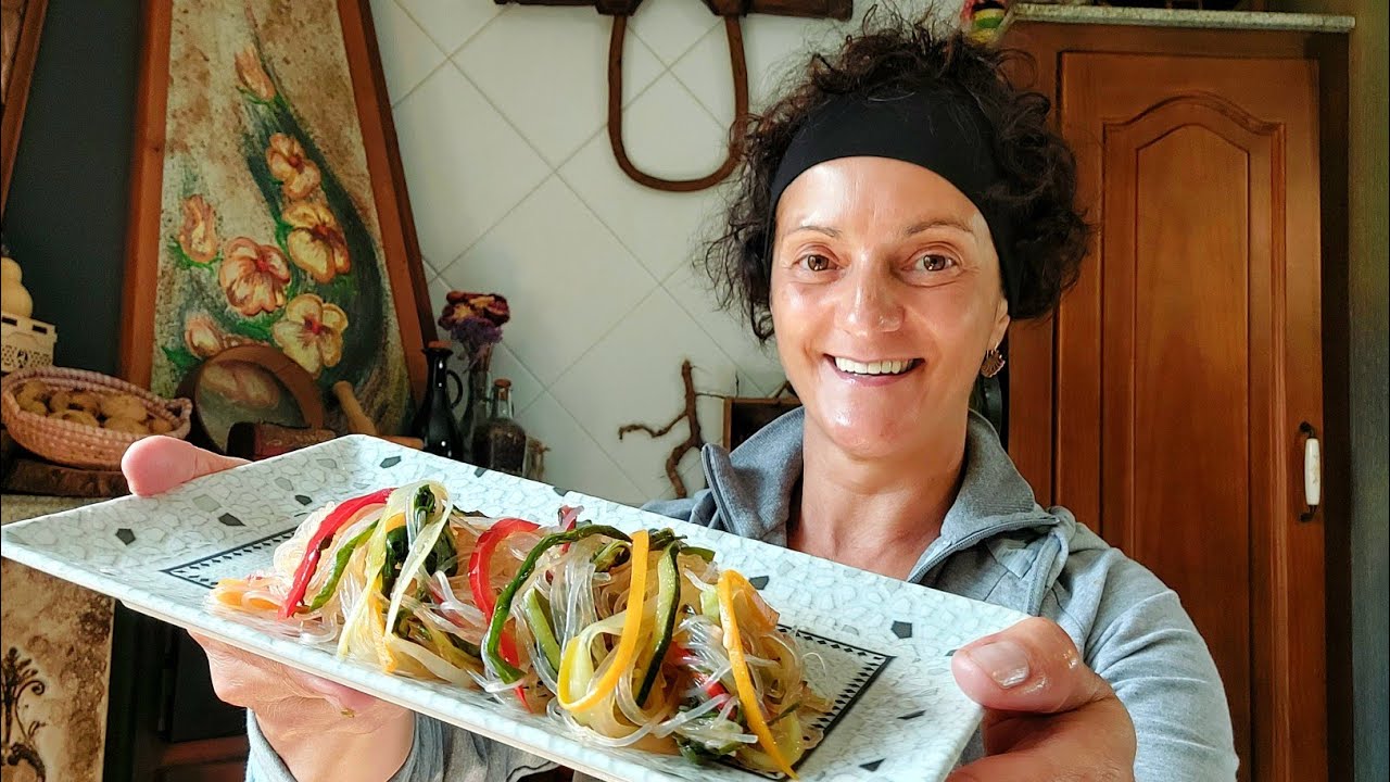 FIDEOS CRISTAL CON VERDURAS 🍜|| {NUSKA}