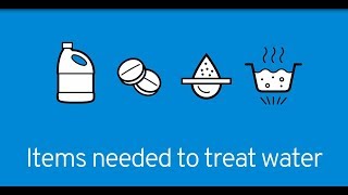 Items needed to treat water four common ways in an emergency