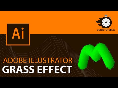 Grass Effect in Adobe Illustrator: Quick & Easy Tutorial for Beginners
