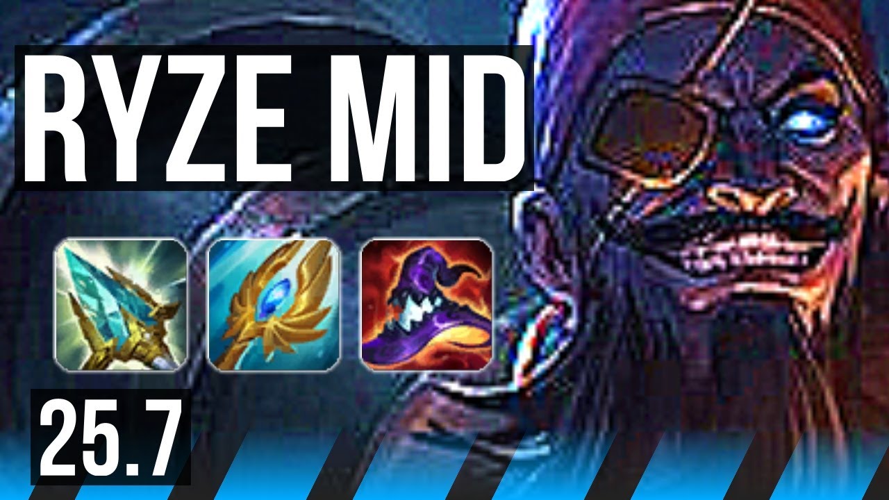RYZE vs YASUO (MID) | KR Challenger | 25.7