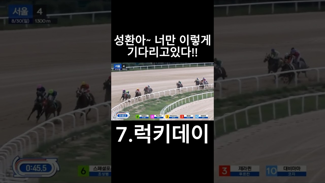성환아~ 너만 이렇게 기다리고있다  #경마  #경마예상  #경마방송  #경마예상방송  #서울경마  #금요경마  #토요경마  #일요경마 #경마장