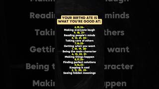 Check Yours: Your Birthdate Is What You’re Good At #zodiac #zodiacsigns #astrology #horoscope #tarot