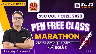 Maths Tricks | Pen Free Class | All Pen Free Methods | Mega Marathon | Sandeep Sharma | SSC CGL