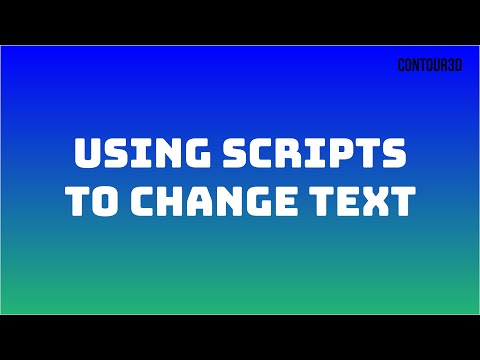 Changing Text with a Script