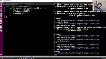 [Classes, Video 2b] Defining and Instantianing Classes