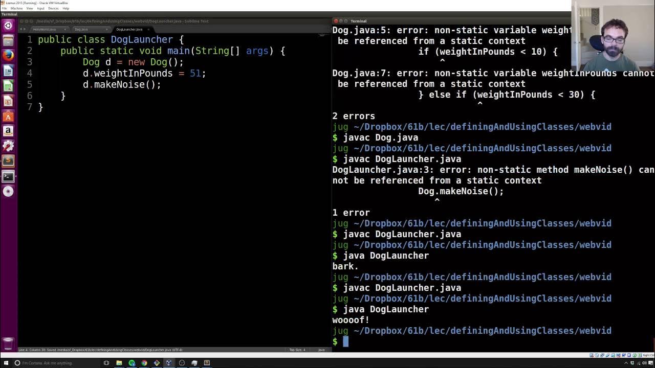 [Classes, Video 2b] Defining and Instantianing Classes - YouTube