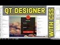 #3 Design login Form Qt and CSS