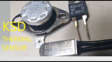 # ksd thermal sensor (D) normally closed (H) normally open
