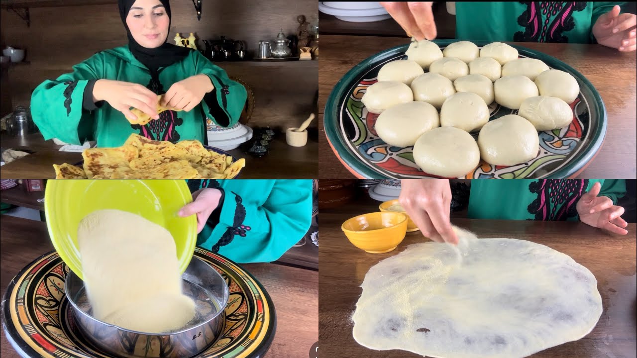 The famous Moroccan Msemen recipe✨very delicious