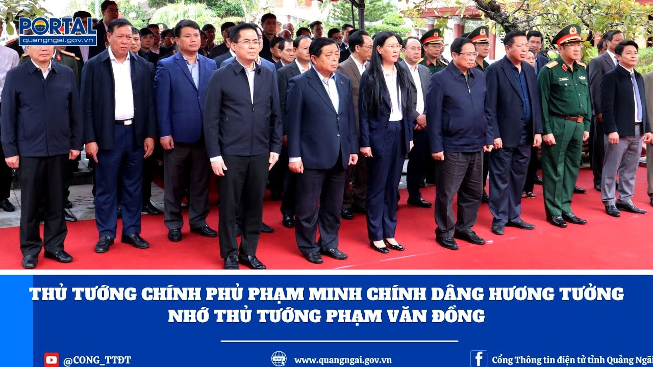 Thủ tướng Chính phủ Phạm Minh Chính dâng hương tưởng nhớ Thủ tướng Phạm Văn Đồng
