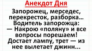 Запорожец, Мерседес и Находчивый Мужик с Джинном. Анекдот Дня! Длинные смешные жизненные анекдоты!