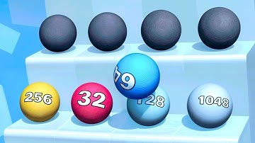 Ball Ladder 2048 ! All Levels Gameplay (1386-1390) android, ios