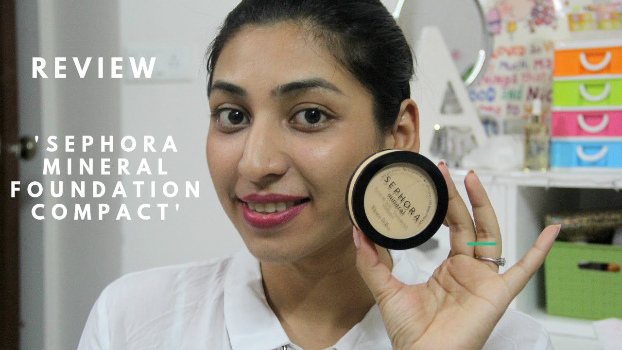 Review Sephora Mineral Foundation Compact Good For Oily Combination Skin People Youtube