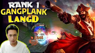 🔴 LangD Gangplank vs Nasus - LangD Rank 1 Gangplank Guide