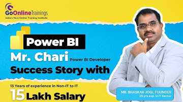 Success Story - Mr. Chari | Bhaskar Jogi | Go Online Trainings | 9000075637