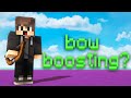 so i learned how to bow boost in minecraft