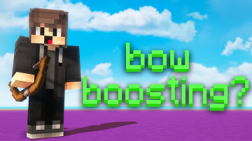 so i learned how to bow boost in minecraft