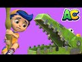 AnimaCars - Learn how to brush your teeth with the CROCODILE ! - kids cartoons with trucks & animals