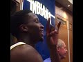 Victor Oladipo talks about playing with a brick on his shoulder after knocking off Spurs