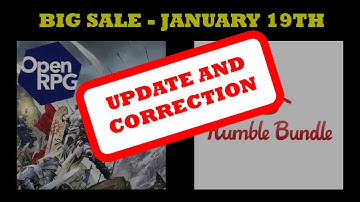 Humble Bundle   Update and Correction