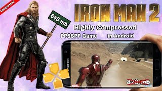(640mb) Iron Man 2 Highly Compressed PPSSPP Game in Android by AndroKaran screenshot 4