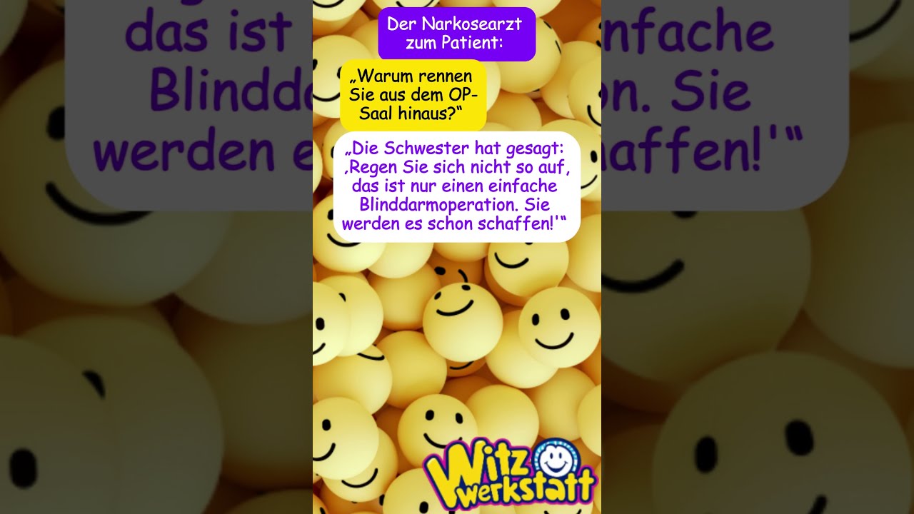 Warum Rennen Sie Aus Dem OP Saal Flachwitz Witze Comedy