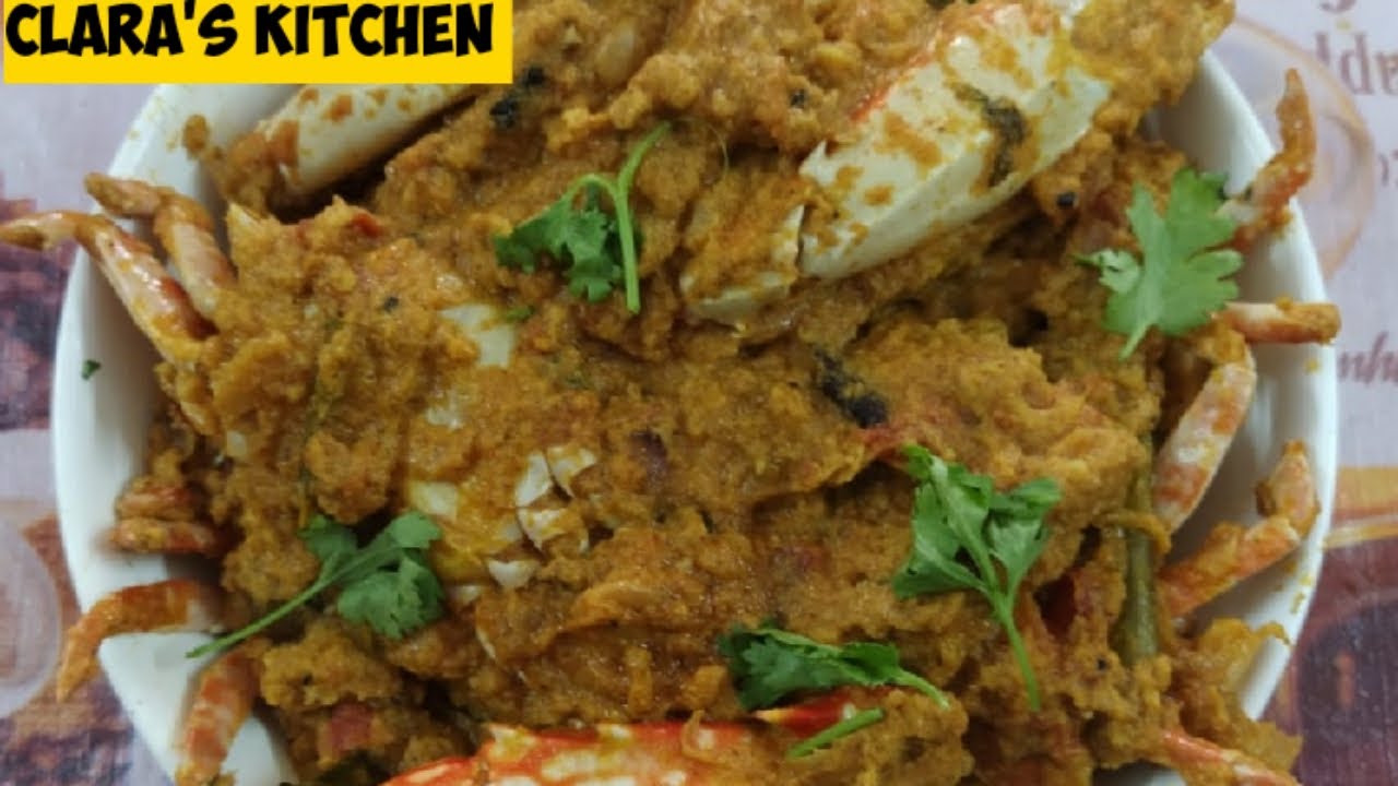கேரளா நண்டு கிரேவி செய்முறை | kerala style nandu curry recipe in tamil | crab masala gravy | clara