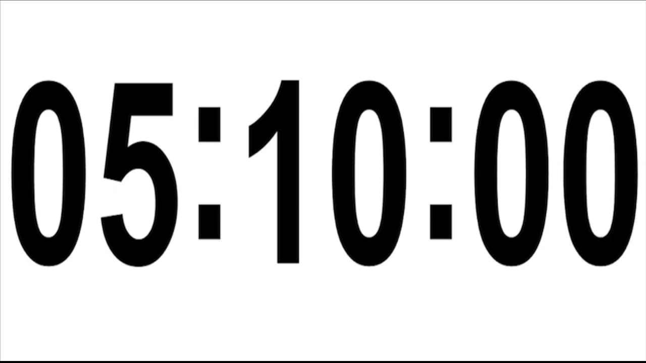 310 MINUTES TIMER # 5 HOURS 10 MINUTES TIMER • COUNTDOWN TIMER WITH ...