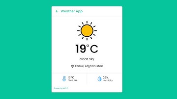 How to make Weather Application with HTML, CSS and JavaScript by My Sky Power