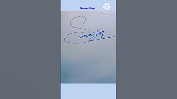 Saurav sing signature#s signature style#beautiful signature sourav#ytshorts saurav unique sign#short