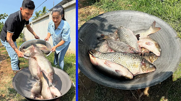 30kg fishes - Uncle Daro help me to cook - Country food cooking - DayDayNews