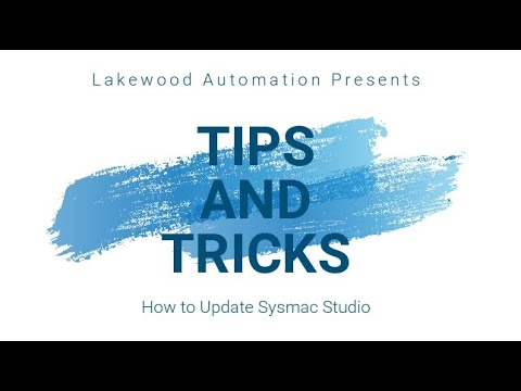 How to Update Sysmac Studio