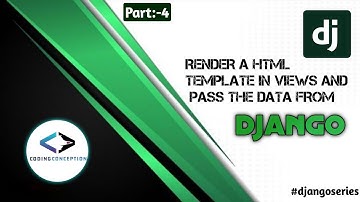 How to render a html template in views & pass the data from django|part-4|#django|#viralvideo|#html