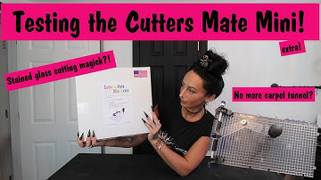 TESTING THE CUTTERS MATE MINI EXTRA! Stained glass cutting tools!