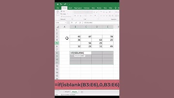 Replace blank cell with zero || If + Isblank formula in Excel || #excel #tricks #short