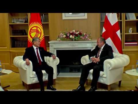 საქართველოს პრეზიდენტი ყირგიზეთის პრეზიდენტს პირისპირ შეხვდა