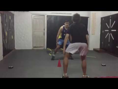 Entrada en calor 1 vs 1 con sistema LEDtrainer