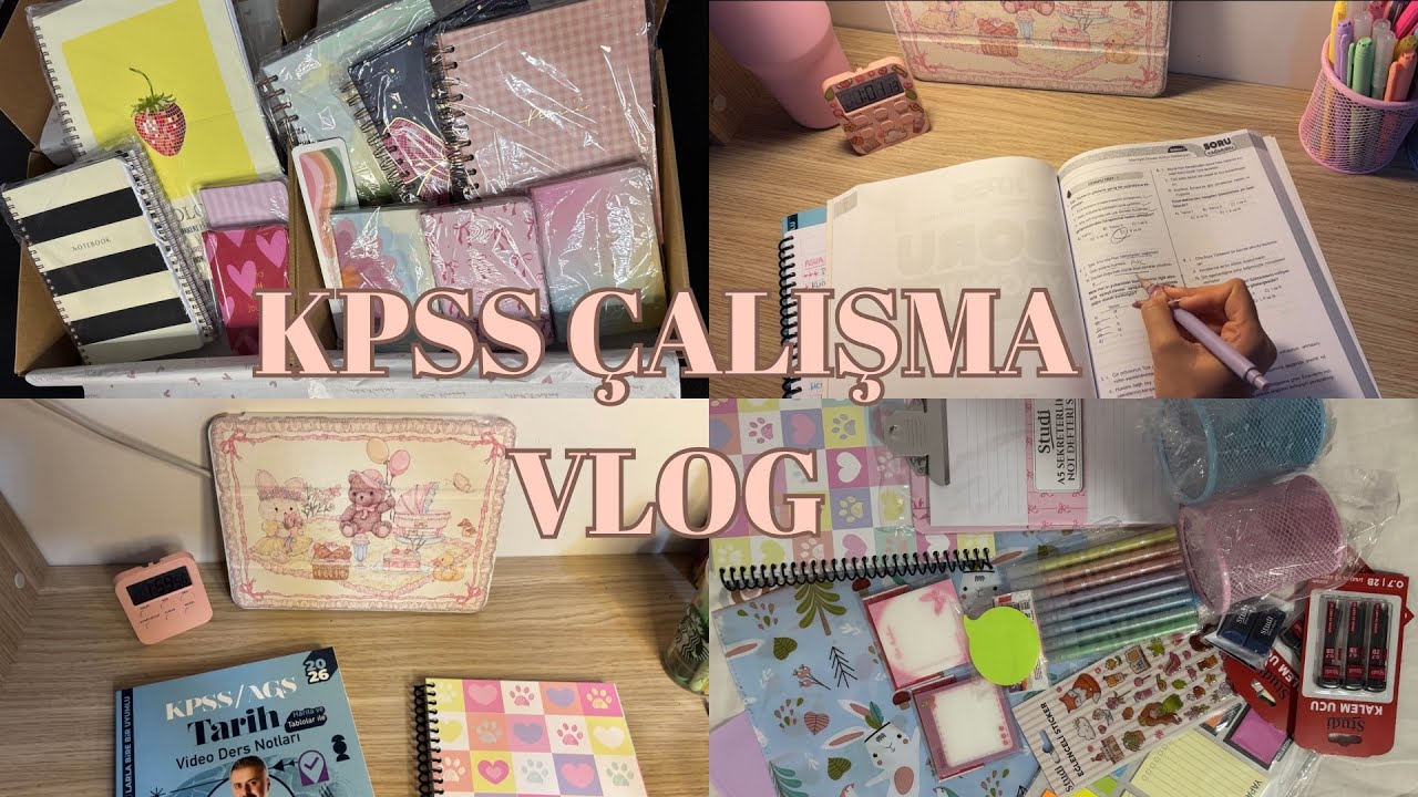 KPSS ÇALIŞMA VLOG | BİM Kırtasiye Alışverişi 📒