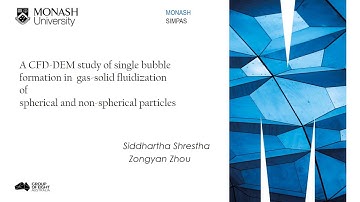A CFD DEM study of single bubble formation in gas fluidization of spherical and non-spherical part.