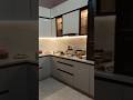 ew Modular Kitchen with Stylish Profile Door &amp; Glass Finish ✨#interiordesign #home