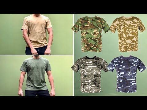 पुरुषों की सैन्य छलावरण टी-शर्ट्स