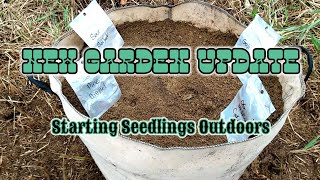 New Garden Update||Starting Seedlings Outdoors