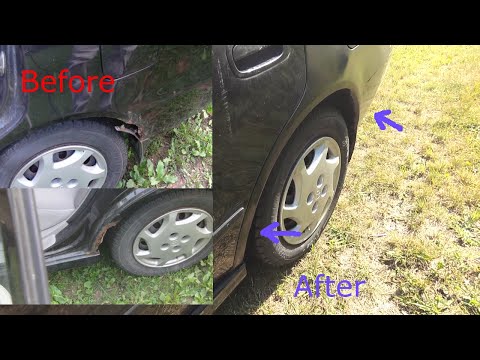 DiY Rust Repair (quarter panel u0026 dog leg) - 3 Fast Fiber Patches, 1999 Toyota Corolla